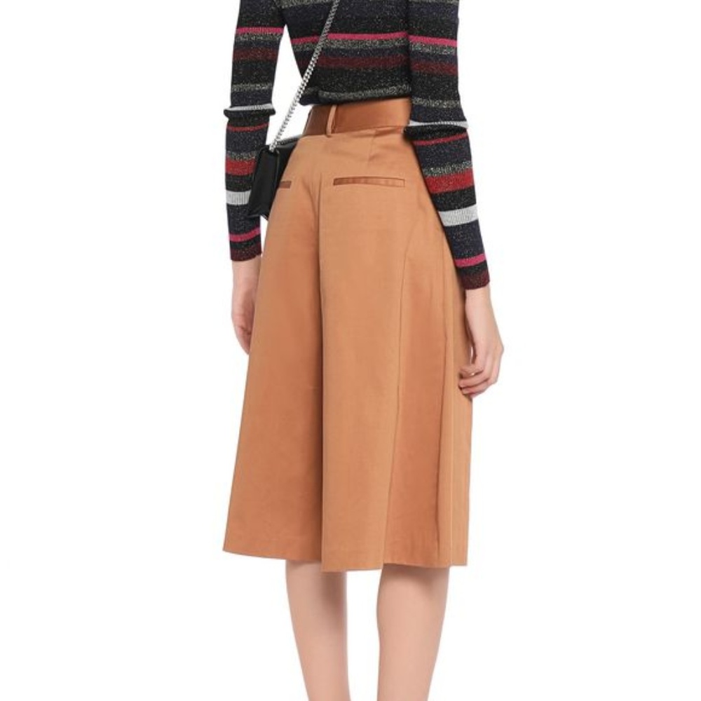 ALICE + OLIVIA Pleated Culotte Pants Camel 2/4 - Picture 1 of 3
